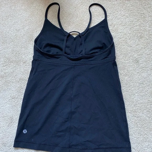 Lululemon Tank- black- size 4 - Picture 2 of 2